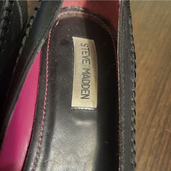 Steve Madden Ponchoo Black Mary Jane Leather Comfort Shoe, Size 8.5 - Picture 12 of 13